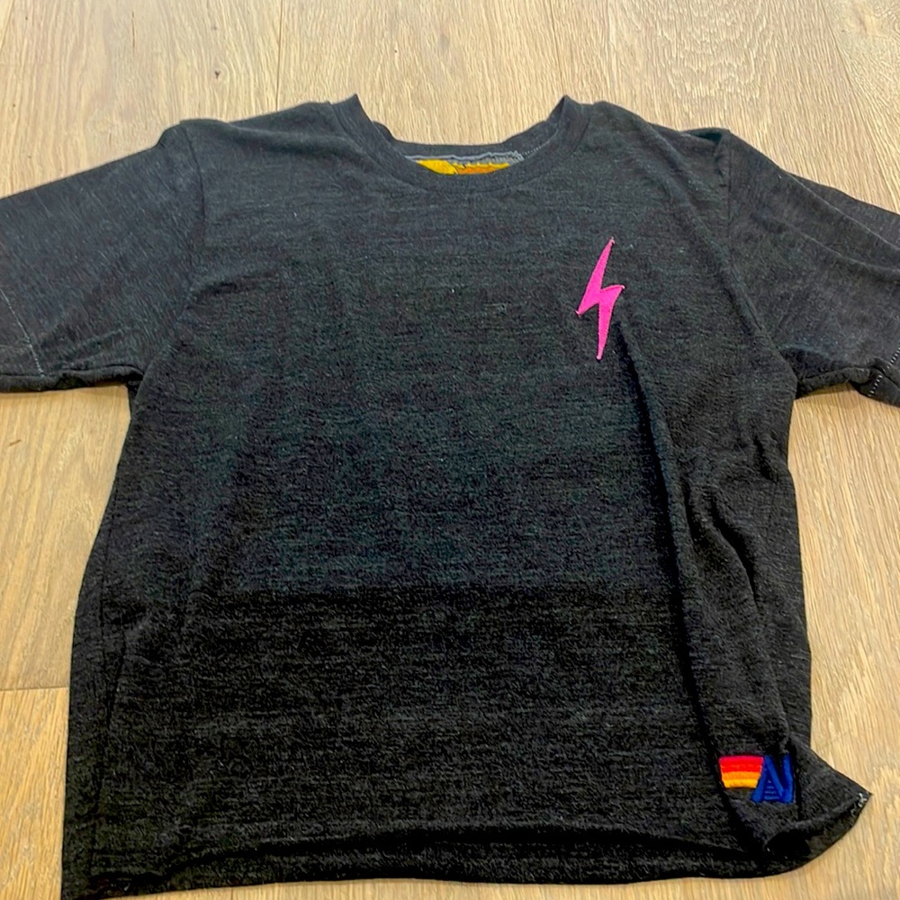 womens small aviator nation lighting bolt tee